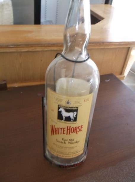 WHITE HORSE 4.5L WHISKEY BOTTLE - ( VERY RARE / COLLECTORS ITEM )